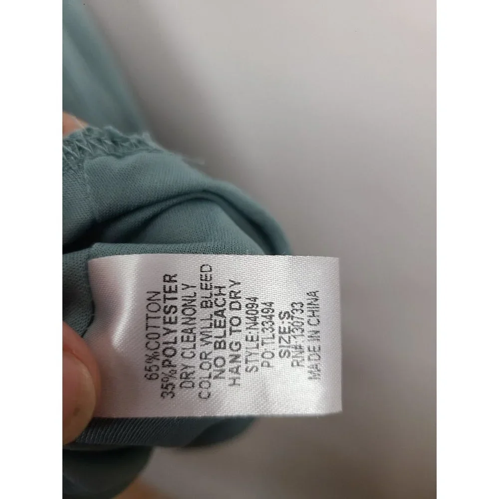 Umgee Mint Green Lace Ruffle Short Sleeve Mini BOHO Dress Size Small - Picture 6 of 9